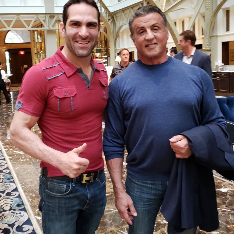 Israel Joffe and Sylvester Stallone